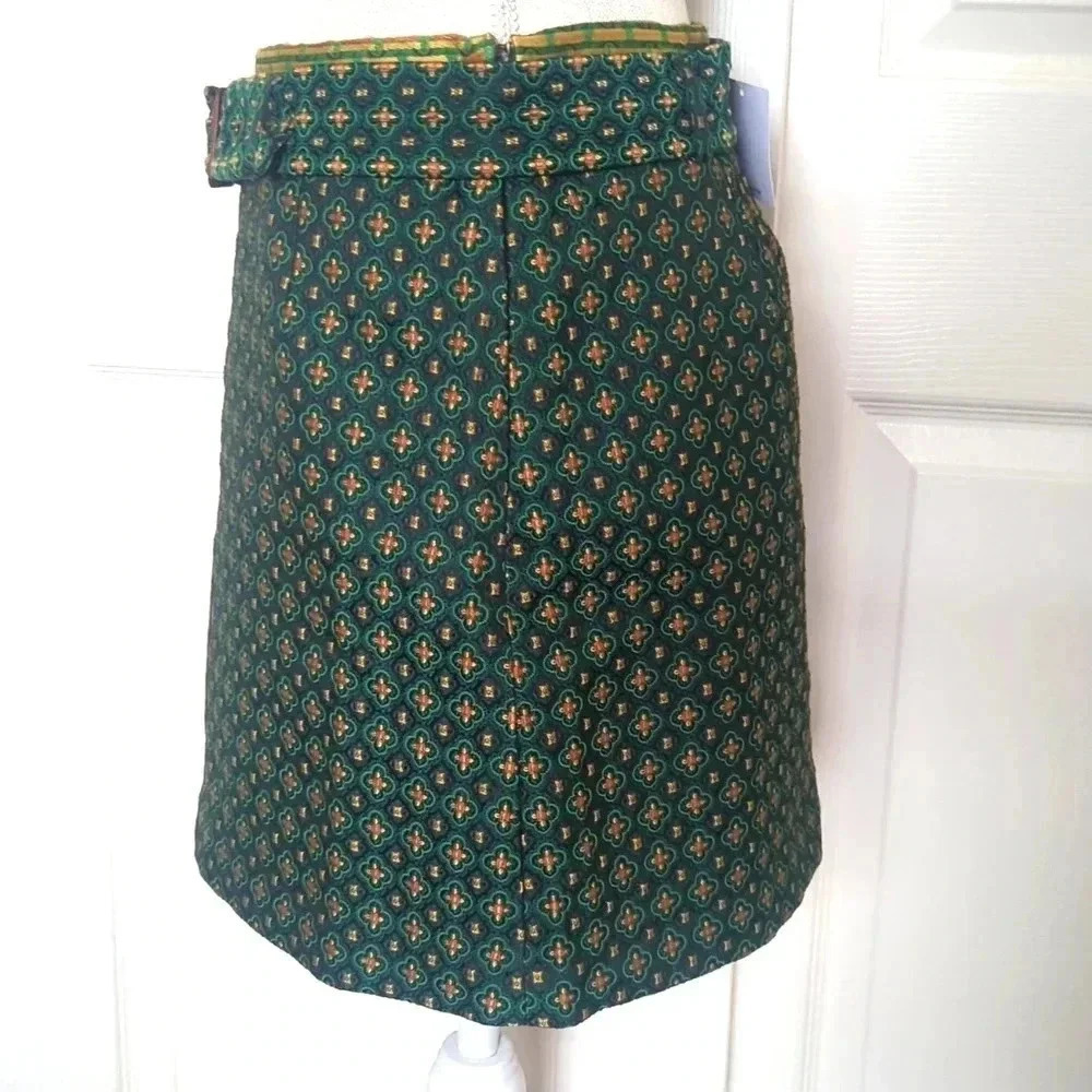Urban Outfitters Green Peggy Jacquard Mini Skirt - Picture 5 of 6